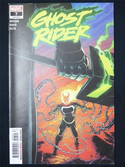 GHOST Rider #7 - B&B Marvel Comic #8HY
