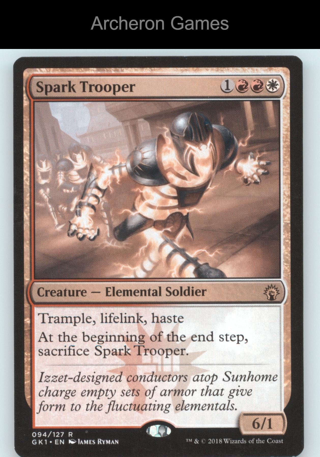 Spark Trooper 94 R MTG Card Guilds of Ravnica: Guild Kits