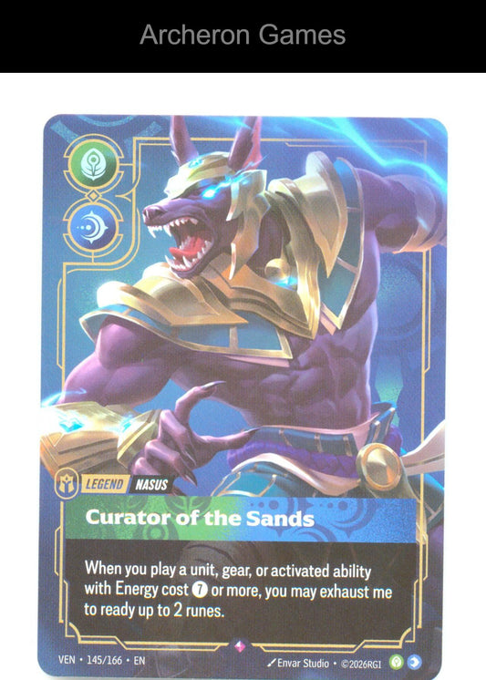 Nasus - Curator of the Sands VEN 145/166 R Vendetta Riftbound Card Foil