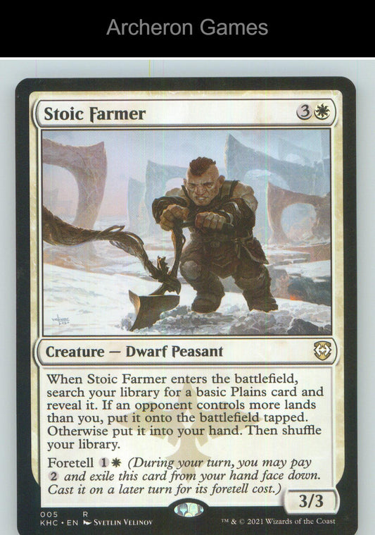 Stoic Farmer KHC 5 R MTG Card NM/EX+
