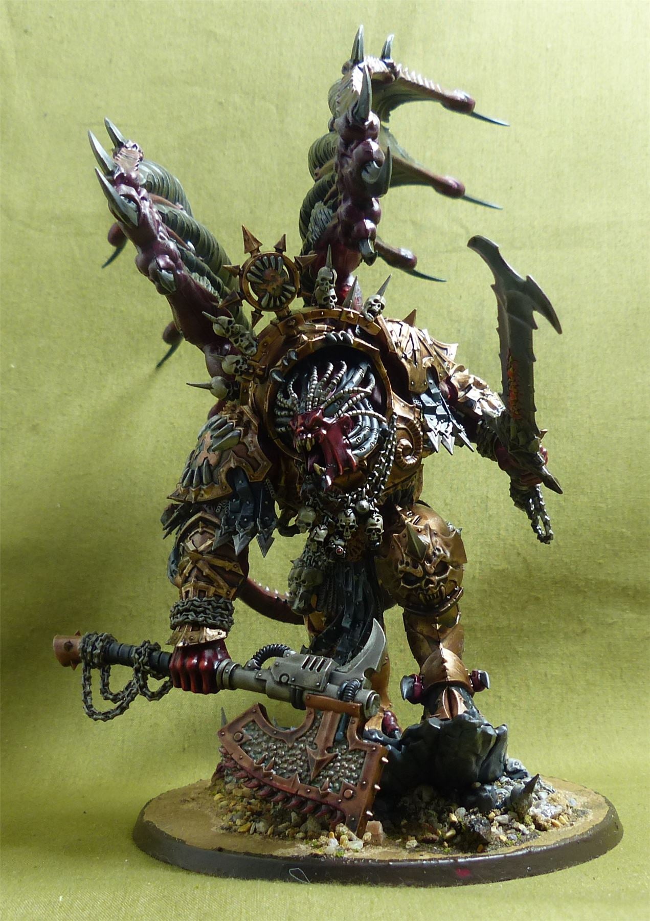 Angron Daemon Primarch of Khorne painted - Chaos Daemons - Warhammer 40K #49R