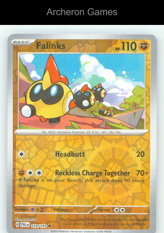 Pokemon Card Falinks PAL 119/193 C Paldea Evolved Reverse Holo