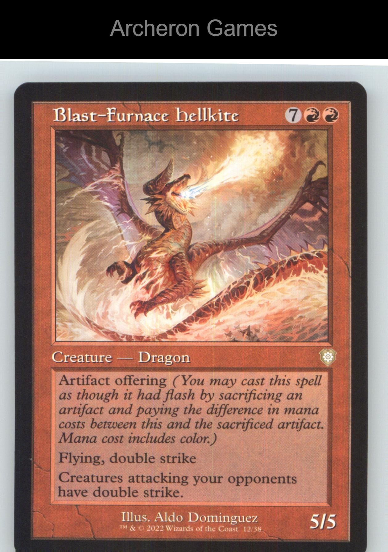Blast-Furnace Hellkite (Retro Frame) BRC 12 R MTG Card NM/EX+