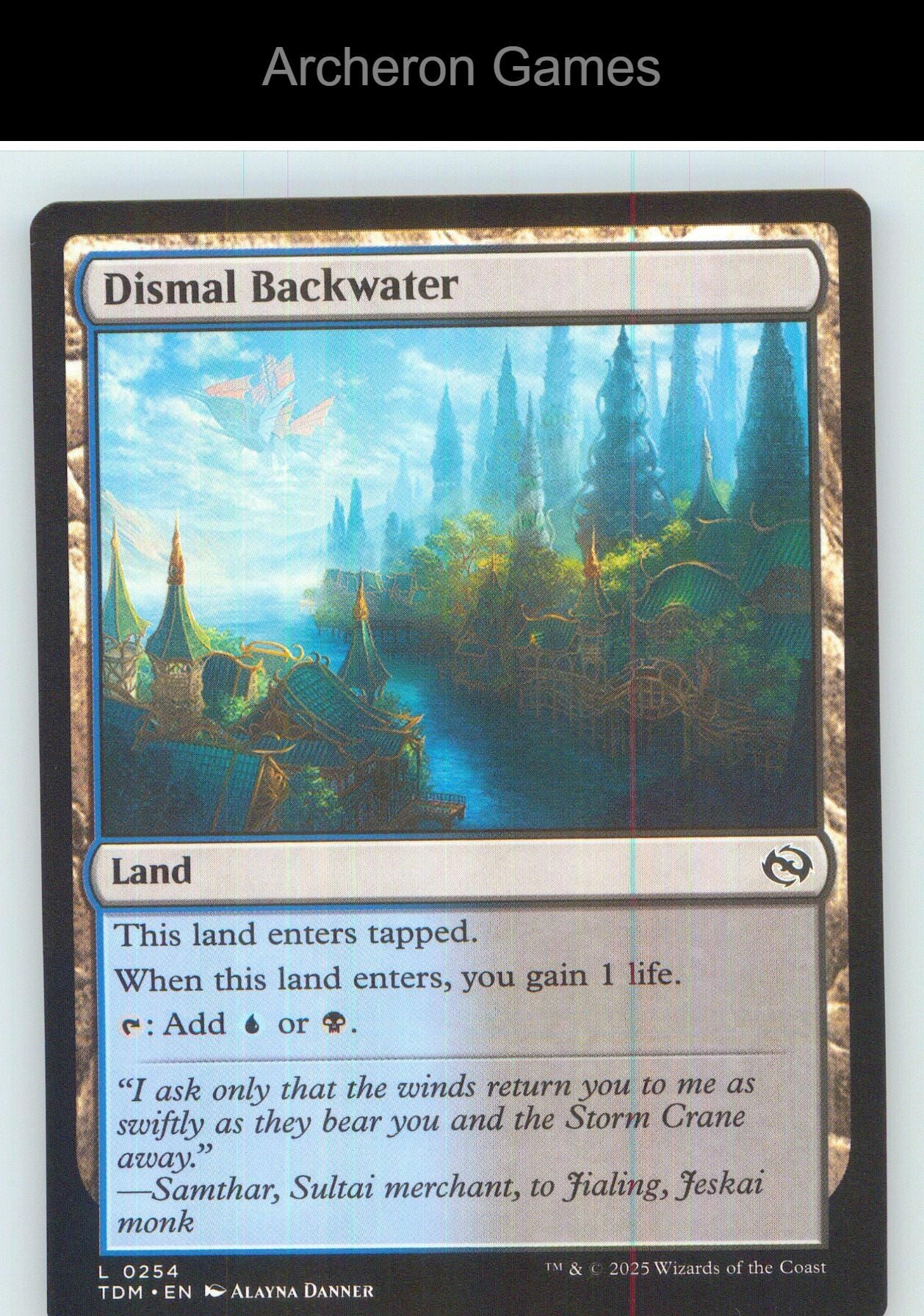 Dismal Backwater TDM 254 Land MTG Card NM/EX+