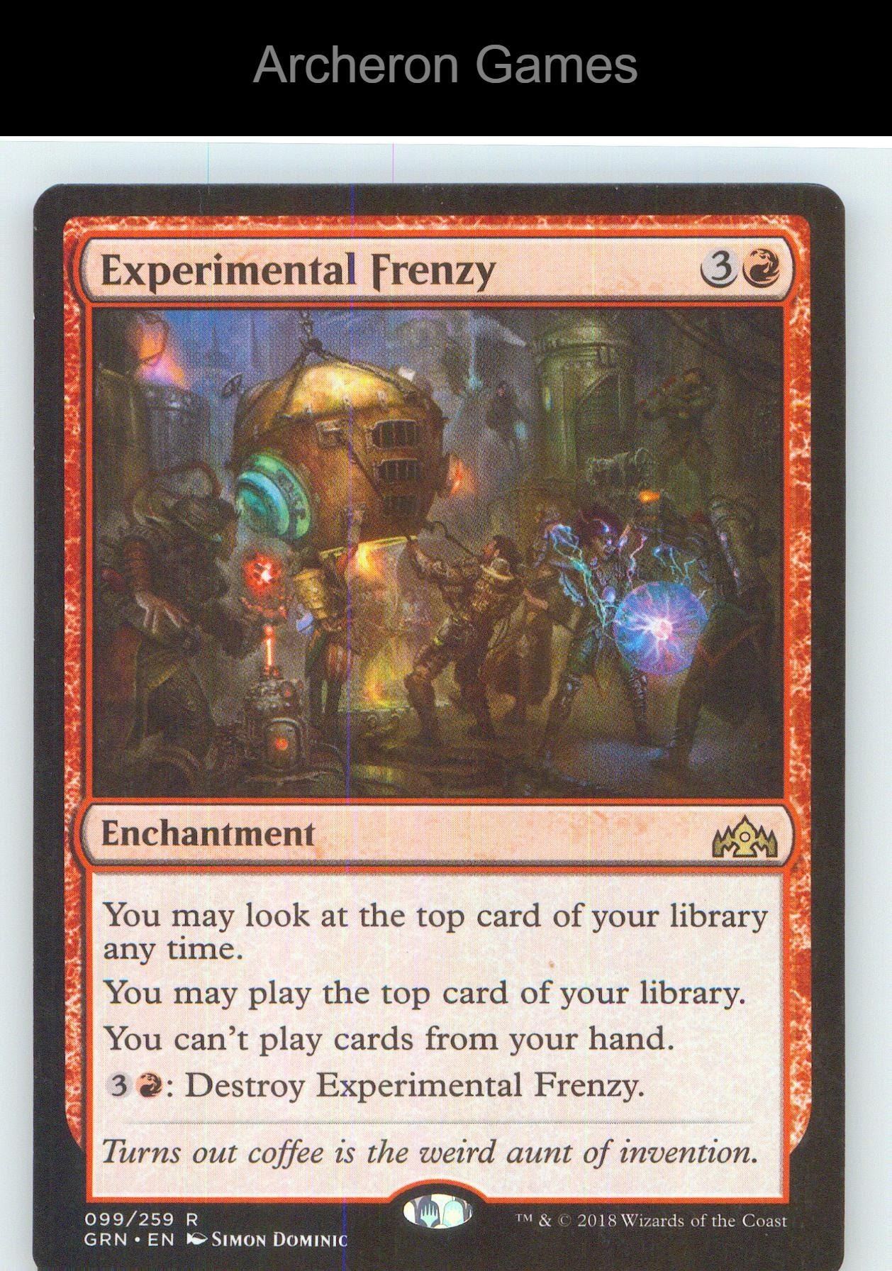 Experimental Frenzy GRN 99 R MTG Card NM/EX+