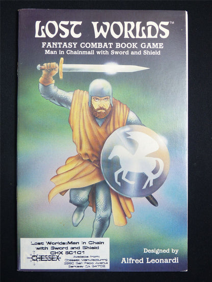 Lost Worlds Fantasy Combat Book: Man in Chainmail with Sword and Shield - Booklet #2TO