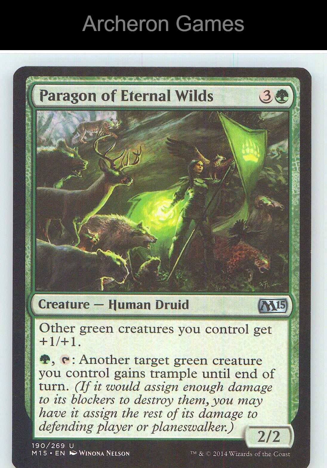 Paragon of Eternal Wilds M15 190 UC MTG Card NM/EX+