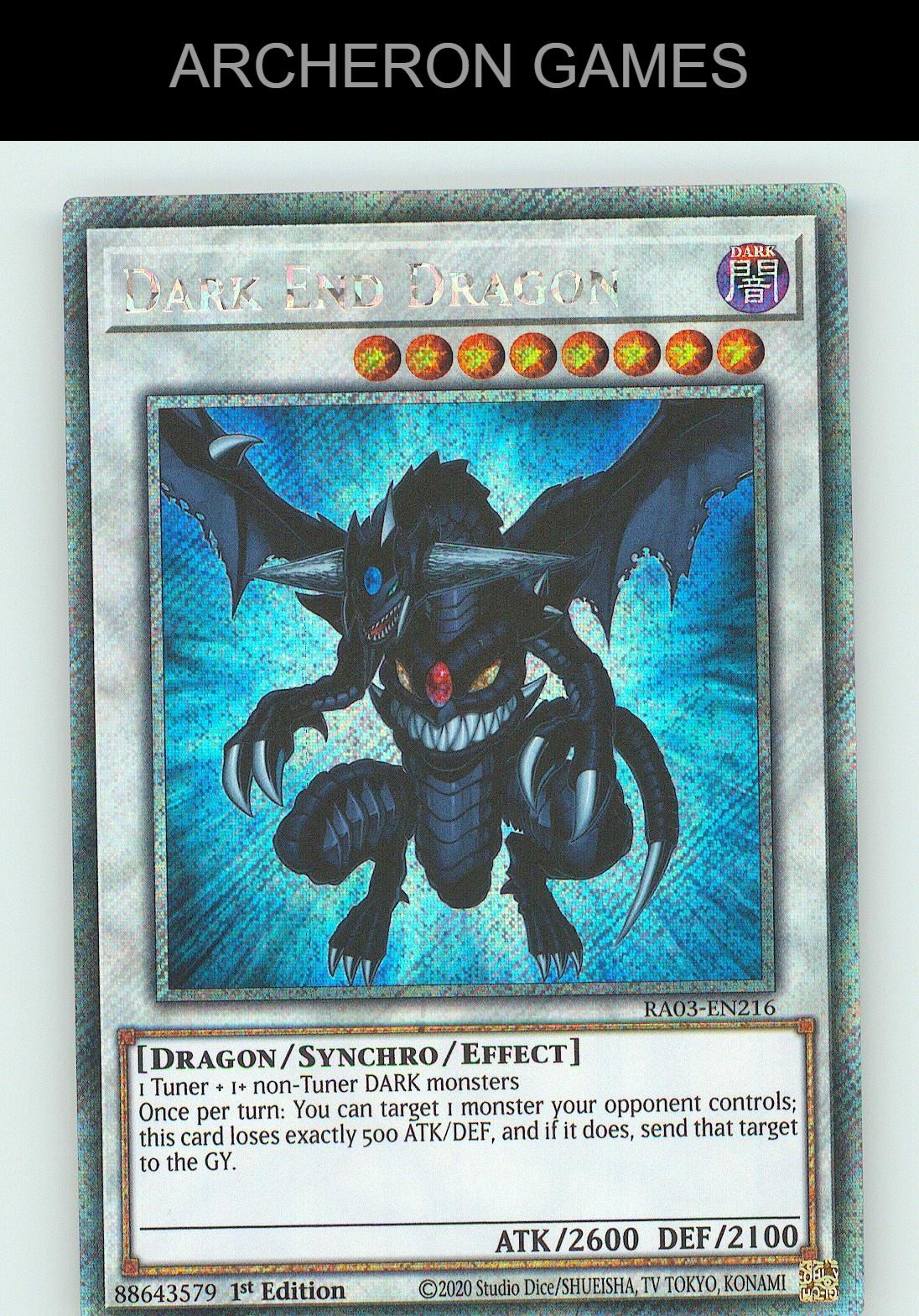 Dark End Dragon (Platinum Secret Rare) Platinum Secret Rare YUGIOH Card