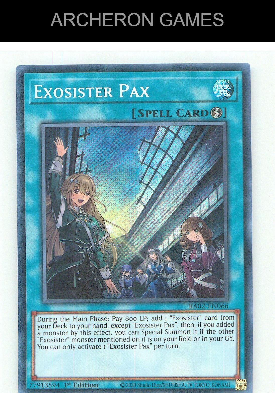 Exosister Pax (Secret Rare) SEC YUGIOH Card 1st Edition