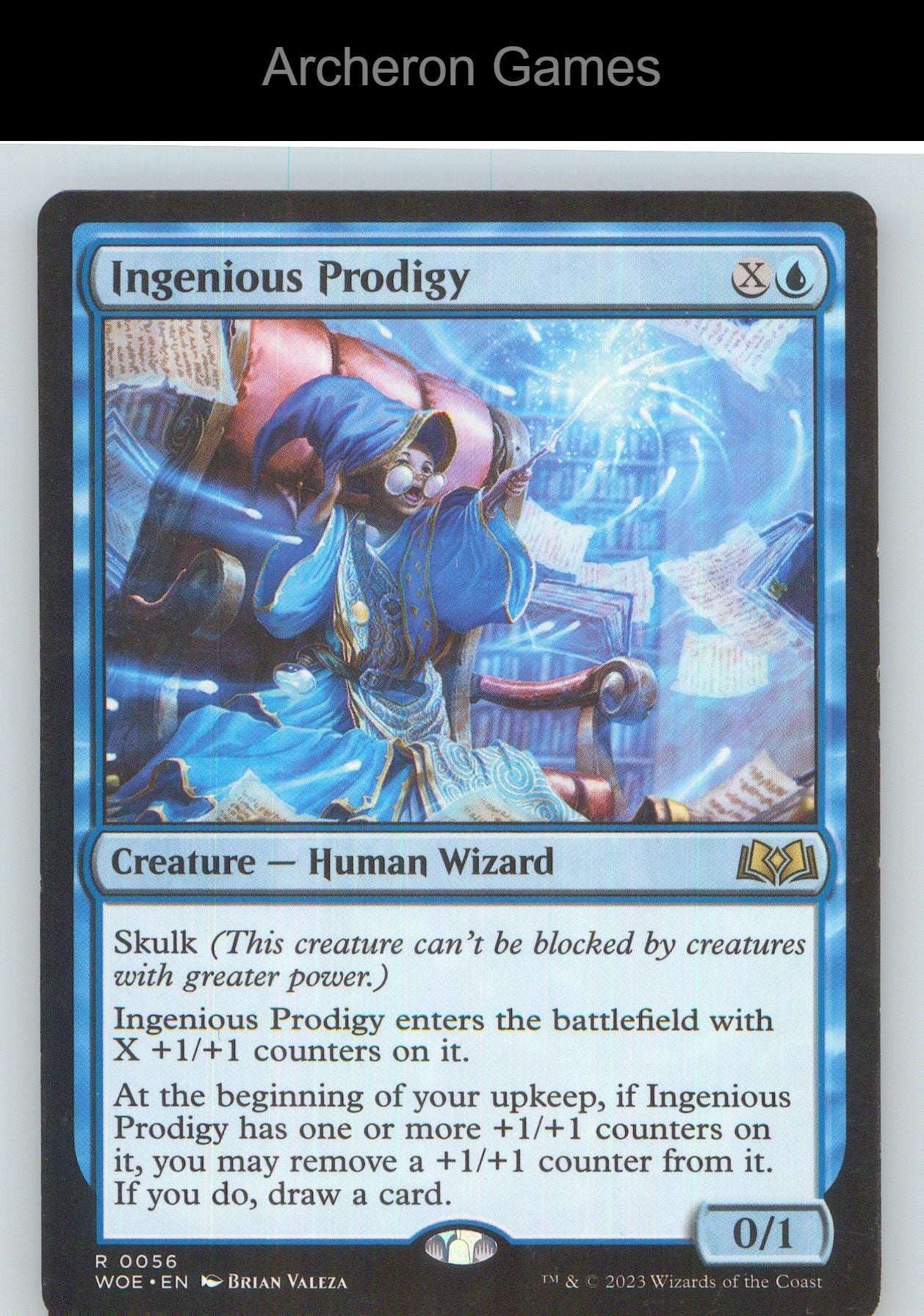 Ingenious Prodigy WOE 56 R MTG Card NM/EX+
