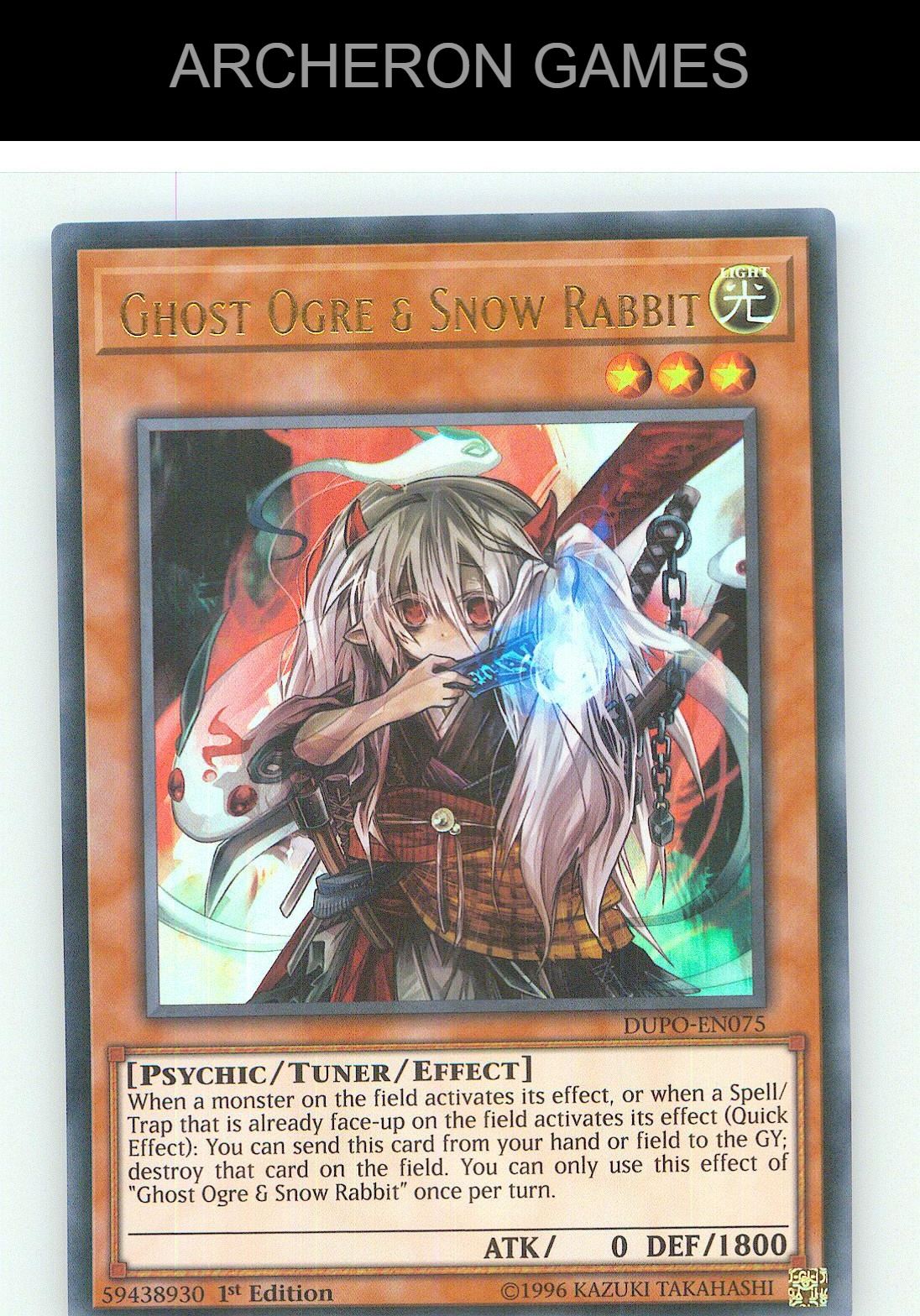 Ghost Ogre & Snow Rabbit Ultra Rare YUGIOH Card Unlimited
