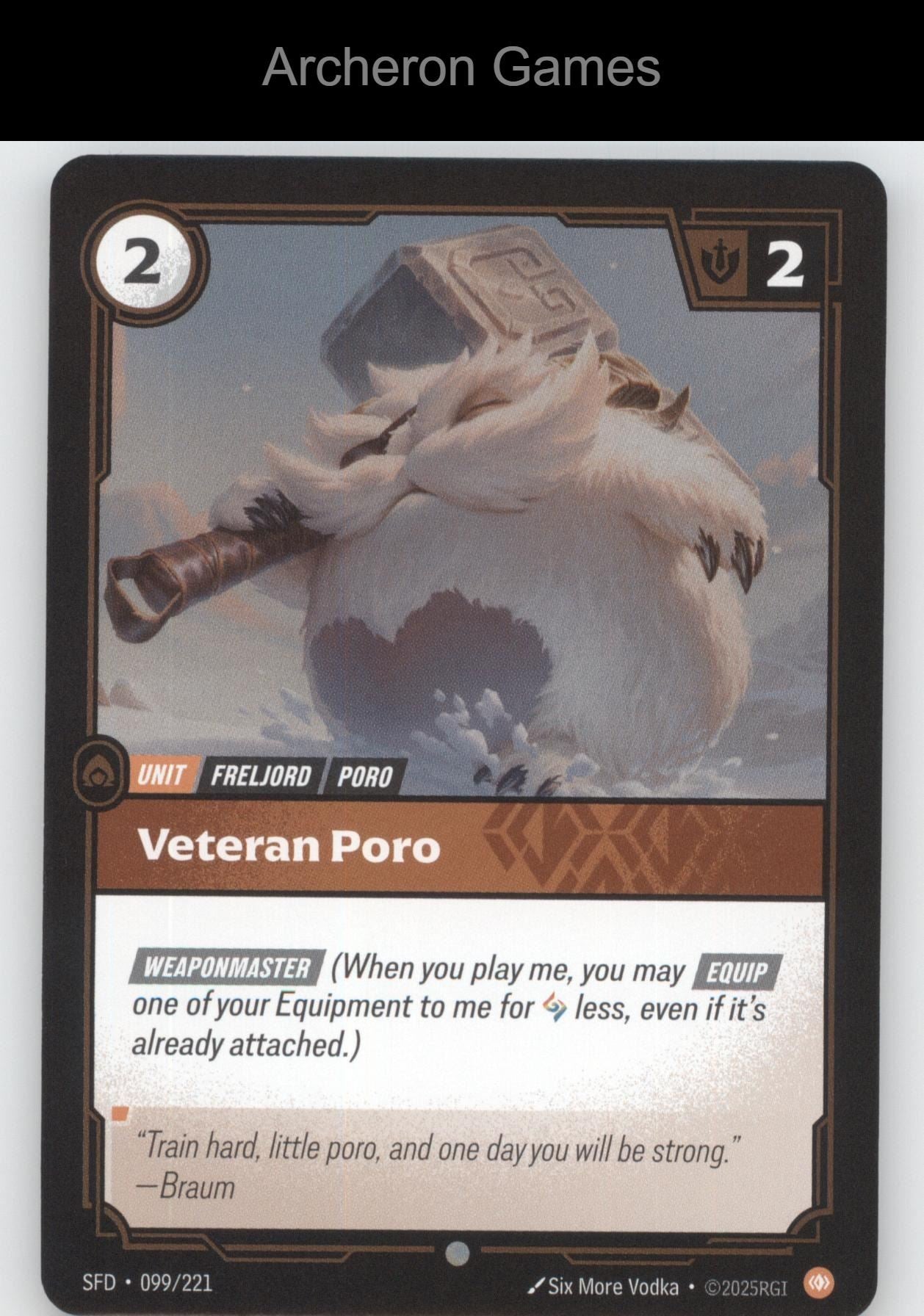 Veteran Poro SFD 099/221 C  Card Spiritforged