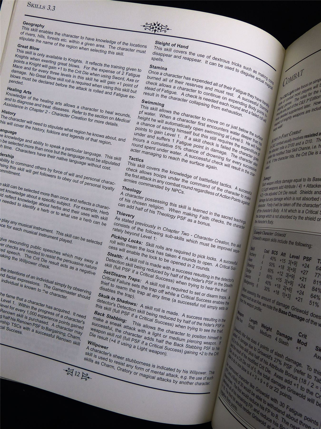 Chivalry & Sorcery: Light Booklet - Maple Leaf Games Roleplay Softback #2UO