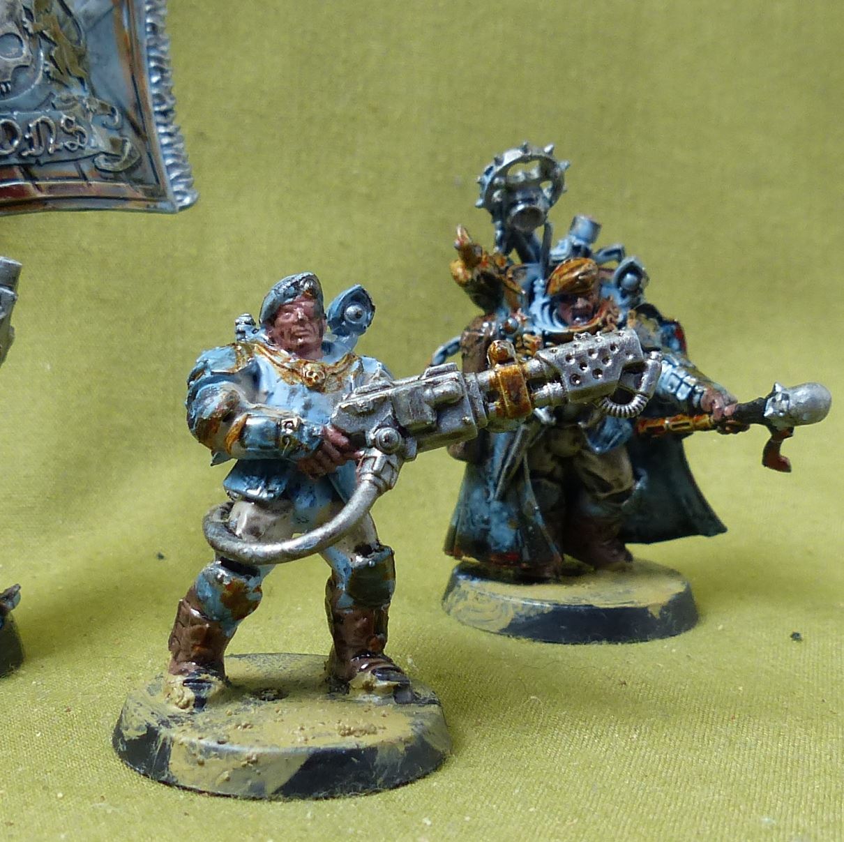 Tempestus Scions Command Squad painted - Astra Militarum - Warhammer 40K #2XS