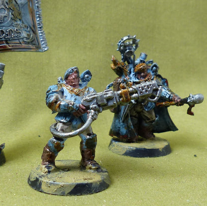 Tempestus Scions Command Squad painted - Astra Militarum - Warhammer 40K #2XS