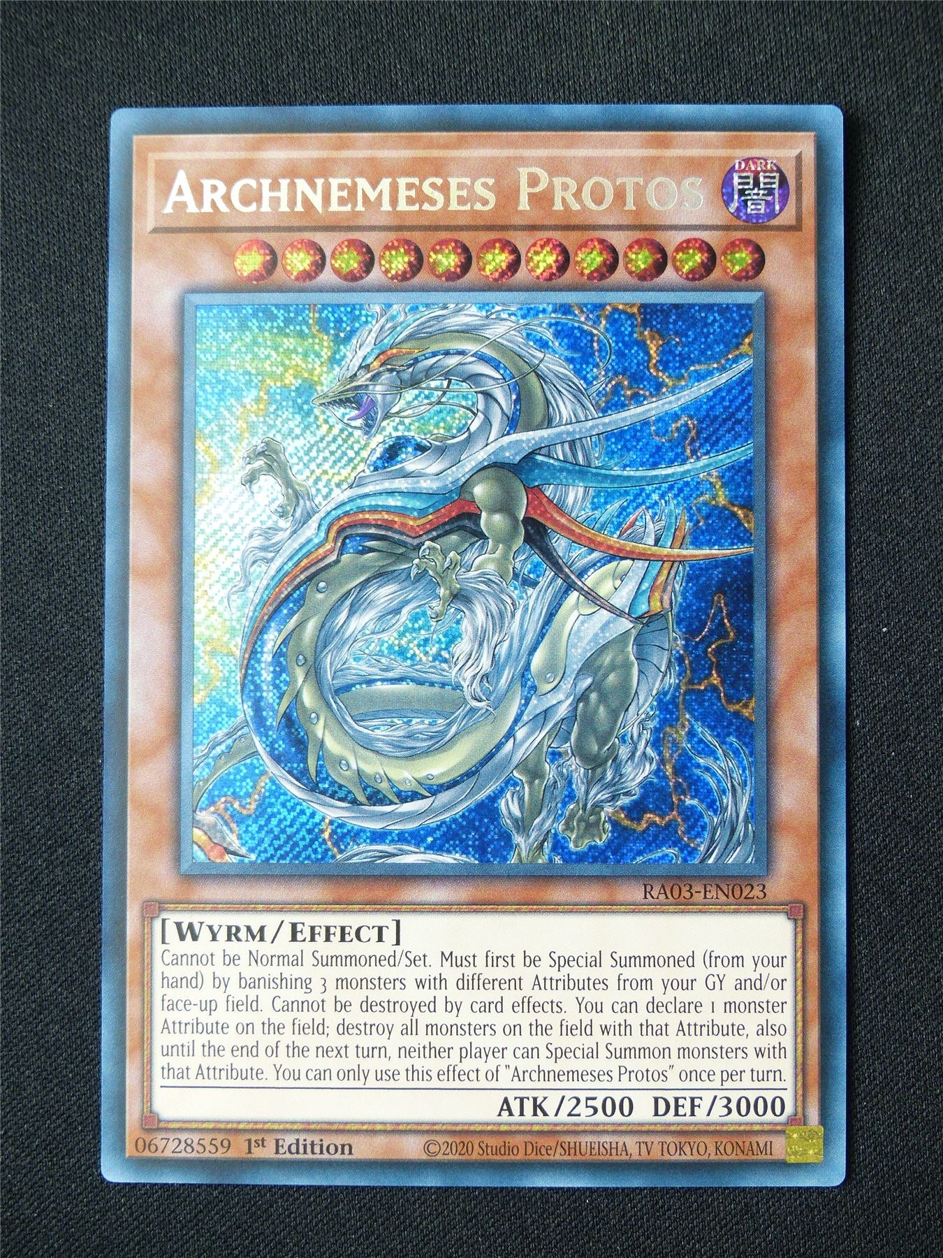 Archnemeses Protos RA03 Secret Rare - 1st ed Yugioh Card #4EF