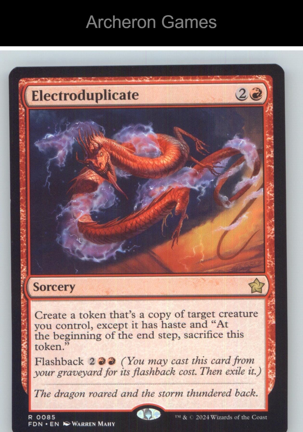 Electroduplicate FDN 85 R MTG Card NM/EX+