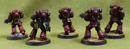 Intercessor Squad set of 5 painted - Blood Angels - Warhammer 40K #5BZ