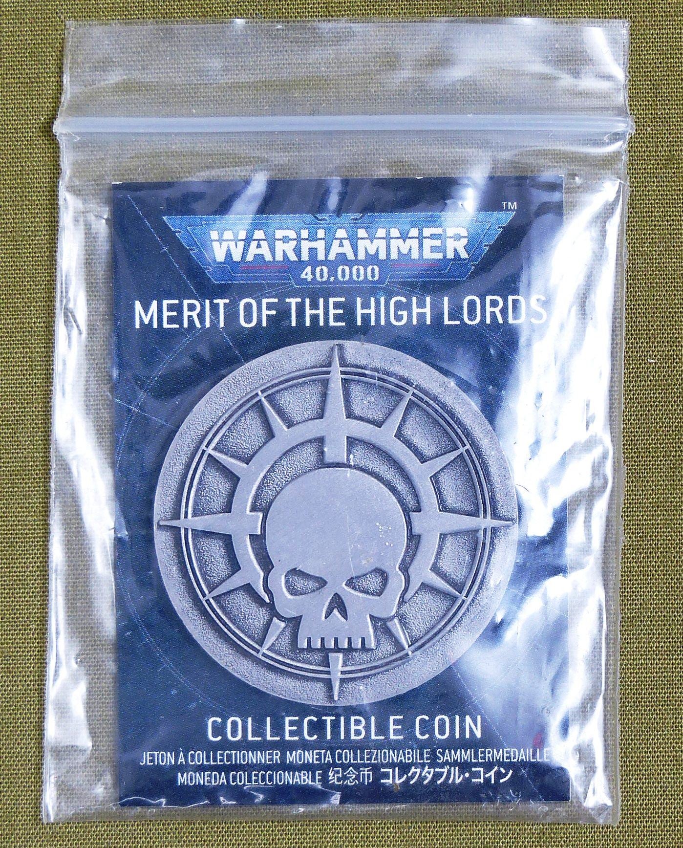 Merit of the High Lords Collectable Coin Limited Edition - Warhammer #4QD