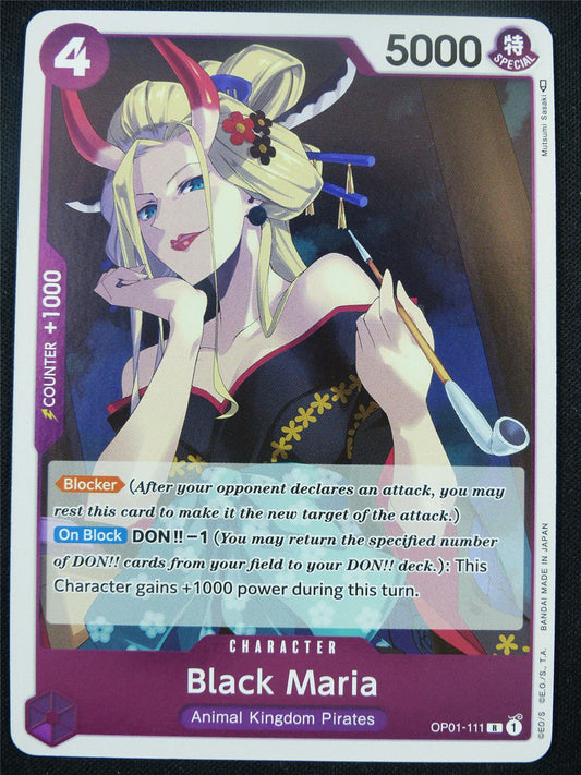 Black Maria OP01-111 R Foil - One Piece Card #AD