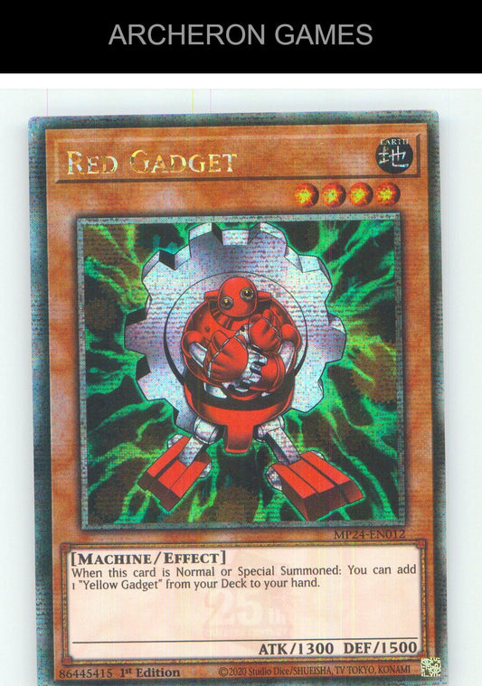 Red Gadget (Quarter Century Secret Rare) YUGIOH Card 1st Edition