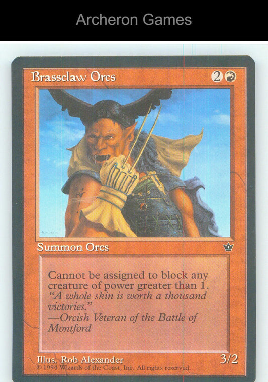 Brassclaw Orcs (Alexander) (Claw) FEM C MTG Card NM/EX+