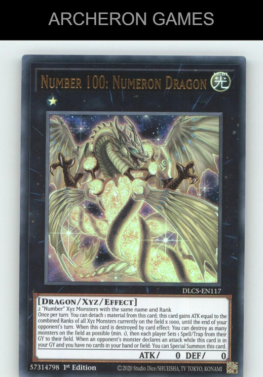 Number 100: Numeron Dragon (Purple) Ultra Rare YUGIOH Card