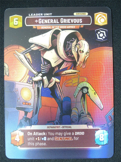 General Grievous - General of the Droid Armies - 272 Showcase Foil - Star Wars Unlimited Card #48