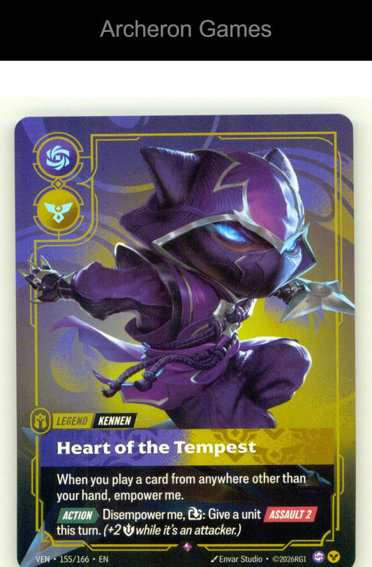 Yordle, Kennen - Heart of the Tempest VEN 155/166 R Vendetta Riftbound Card