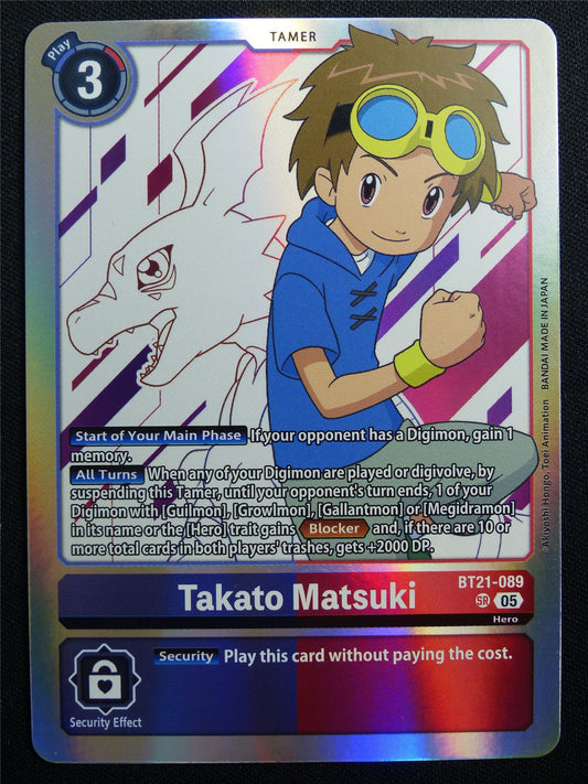 Takato Matsuki BT21-089 Foil - Digimon Card #2YZ