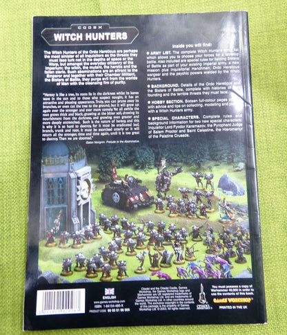 Witch Hunters Codex 2003 Softback Book - Warhammer AoS 40k #93