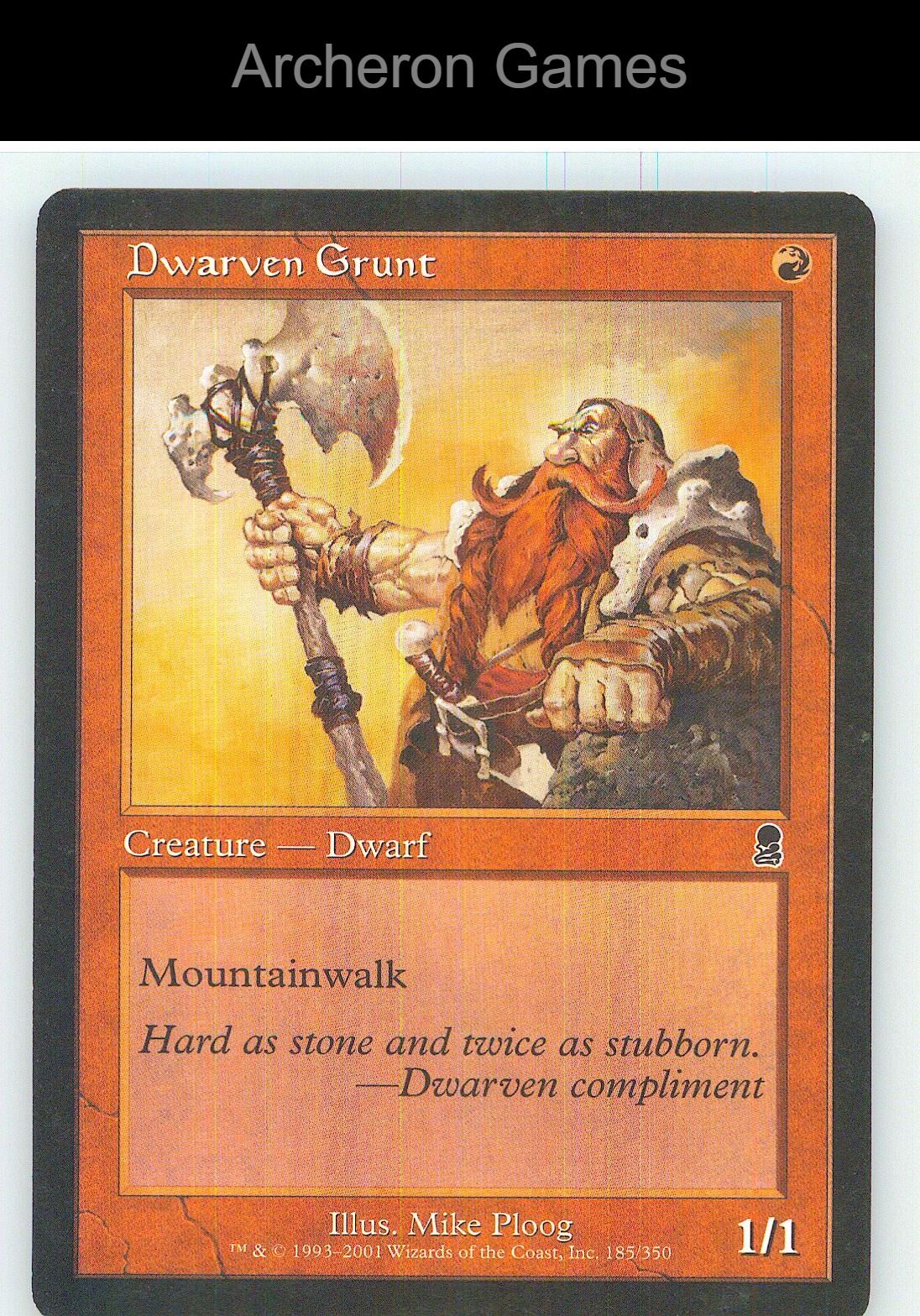 Dwarven Grunt ODY 185 C MTG Card NM/EX+
