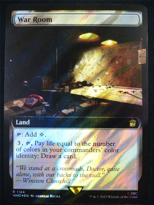 War Room Extended Surge Foil - WHO - Mtg Card #AA