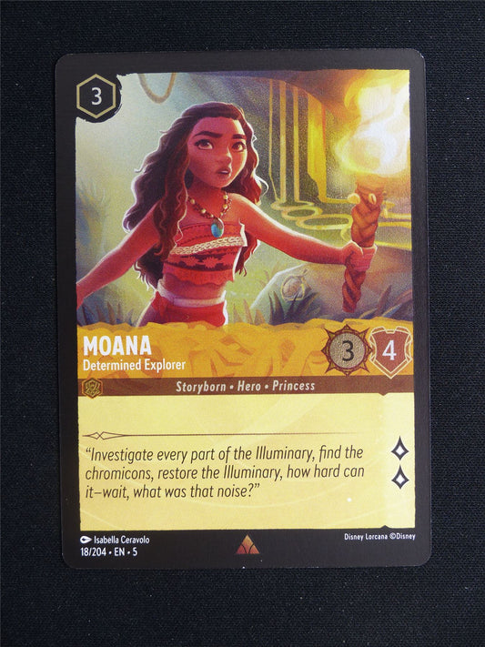 Moana Determined Explorer 18/204 Foil - Lorcana Card #26D