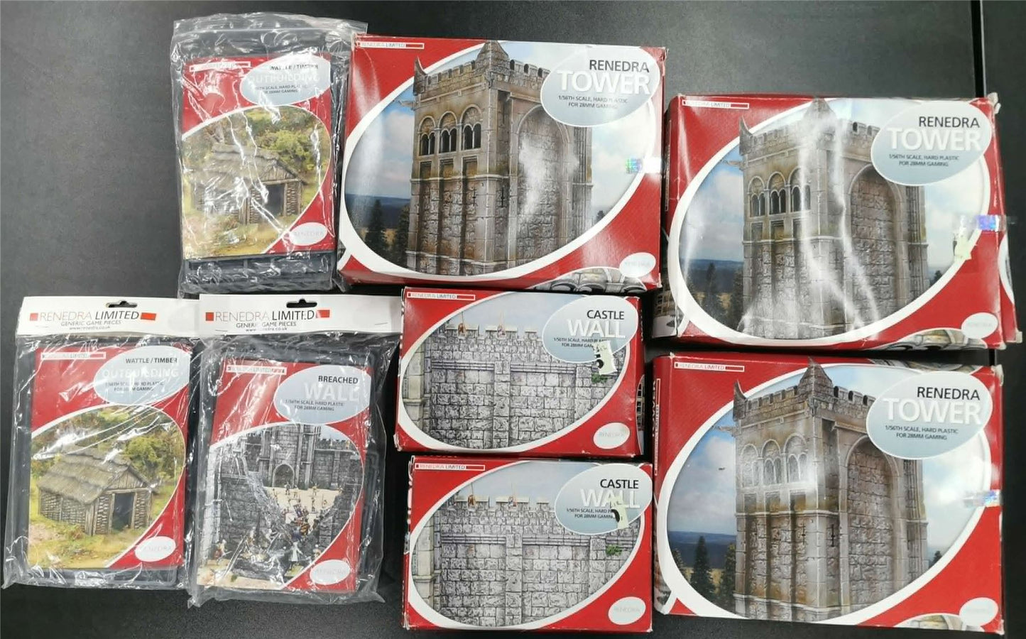 Renedra Castle Scenery Huge Lot - Miniatures Terrain and Parts #155