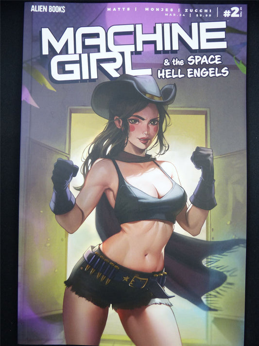 MACHINE Girl & The Space Hell Angels #2 - Mar 2024 Alien Books Comic #4FQ