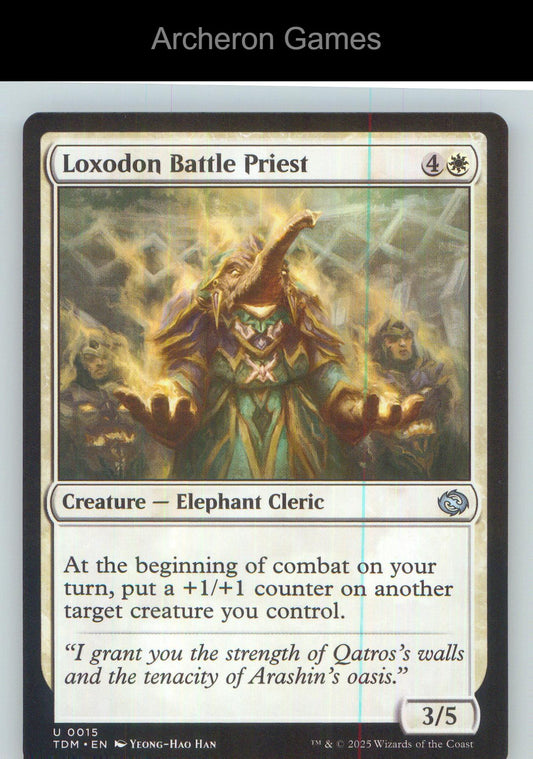 Loxodon Battle Priest TDM 15 UC MTG Card NM/EX+