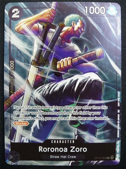 Roronoa Zoro OP15-094 Foil - One Piece Card #4WG