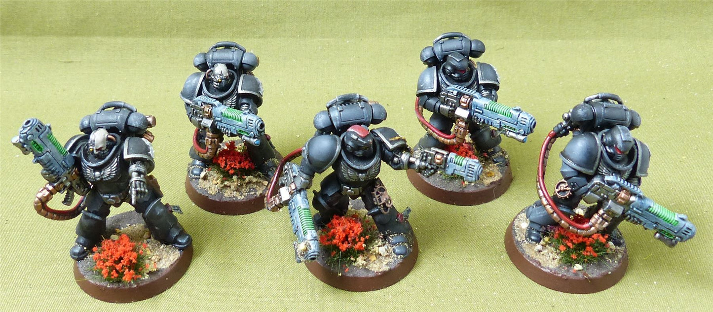 Primaris Hellblasters painted - Iron Hands - Warhammer 40K #73P