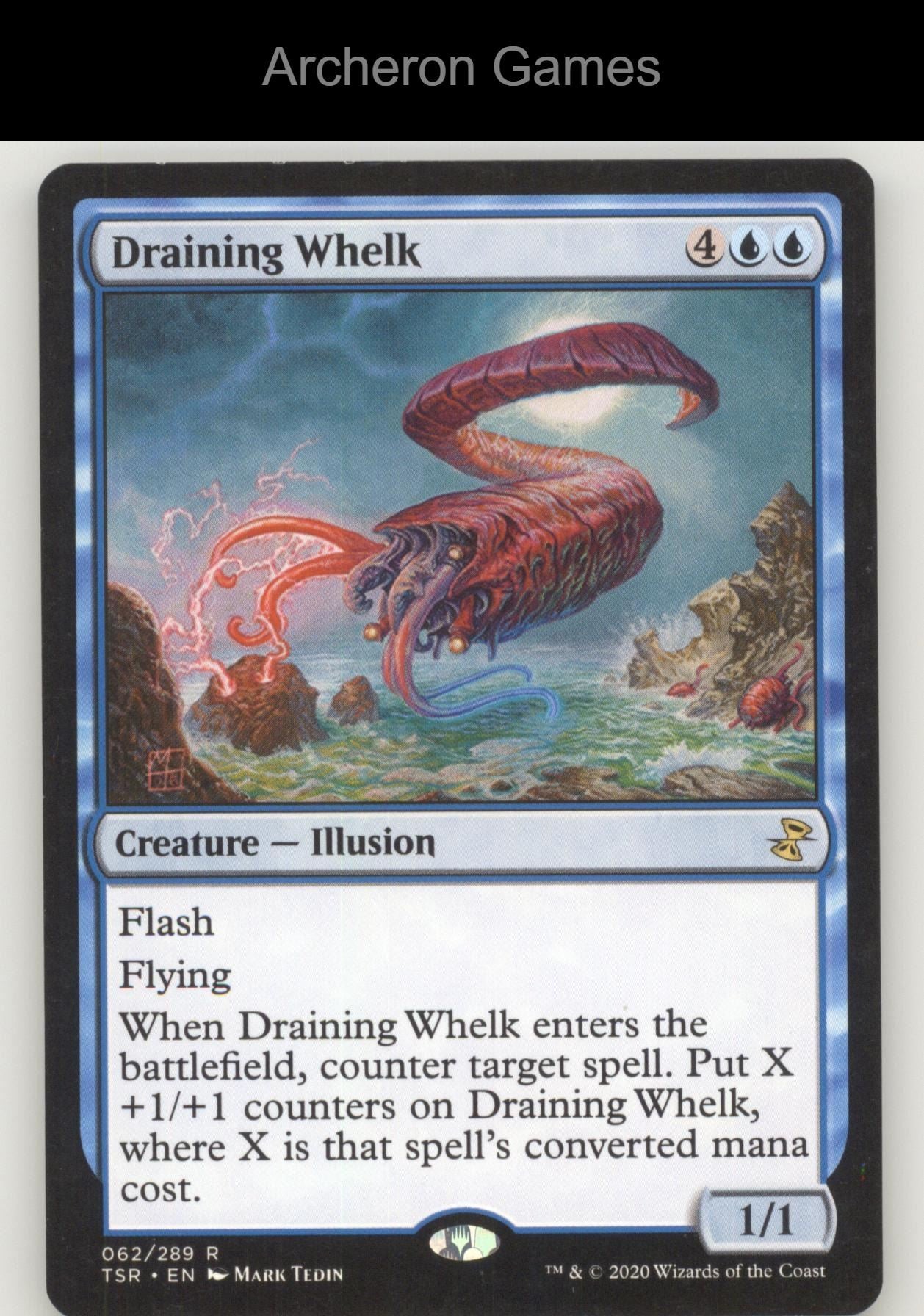 Draining Whelk 62 R MTG Card Time Spiral: Remastered