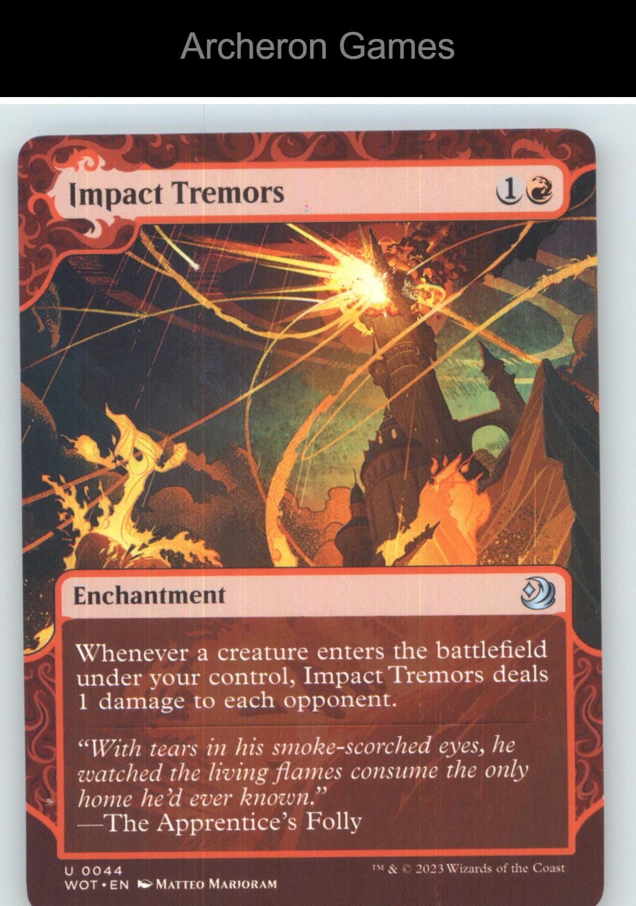Impact Tremors WOT 44 UC MTG Card NM/EX+