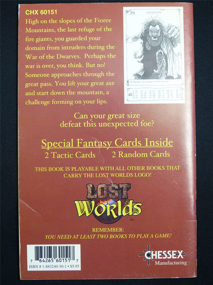 Lost Worlds Fantasy Combat Book Game: Brimestone the Fire Giant Booklet - Nova Rules Booklet #2VV