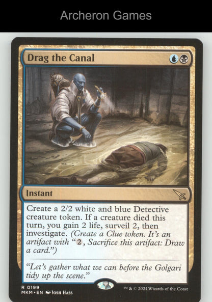 Drag the Canal 199 R MTG Card Promo Pack: Murders at Karlov Manor