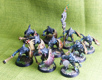 Seraphon Saurus Warriors Painted - Warhammer AoS 40k #B4