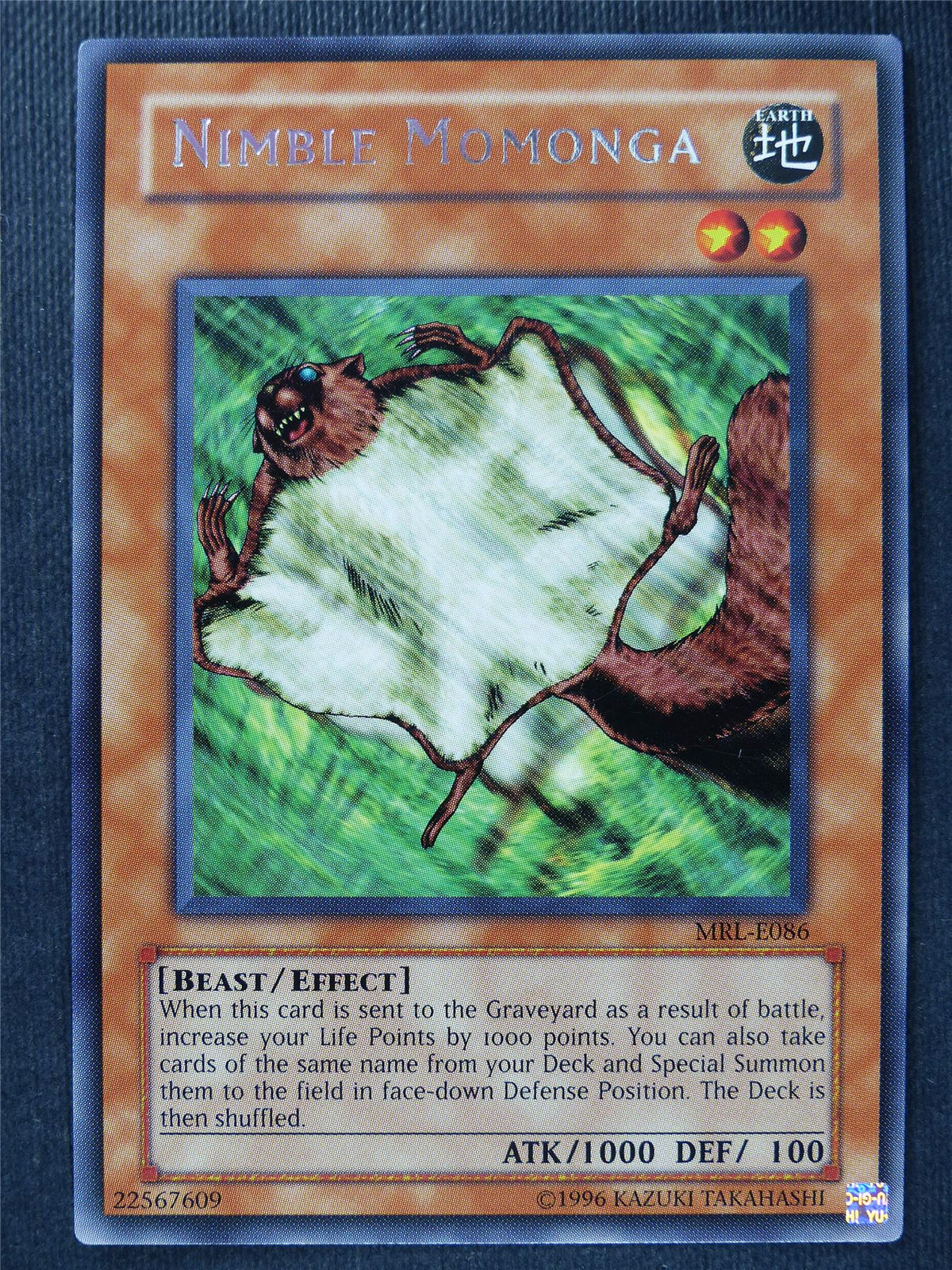 Nimble Momonga MRL Rare - Yugioh Cards #5I
