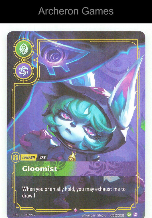 Vex - Gloomist UNL 193/219 R Unleashed Riftbound Card