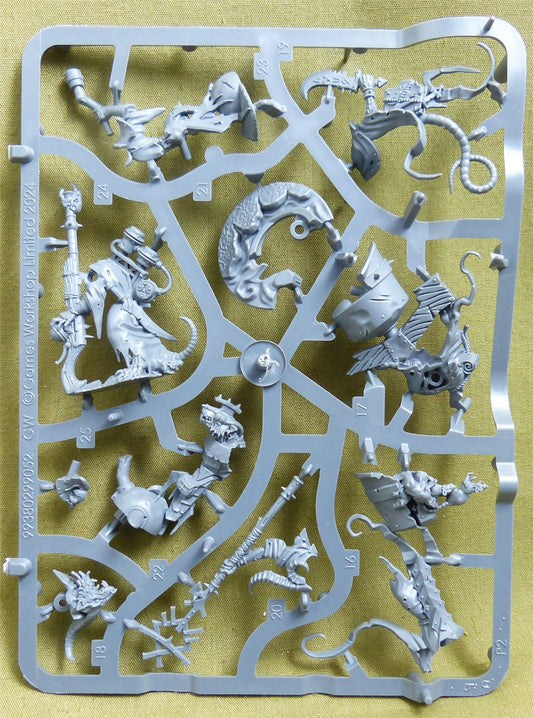 Grey Seer & Warplock Enginseer Complete Sprue - Skaven - Warhammer AoS #1UI