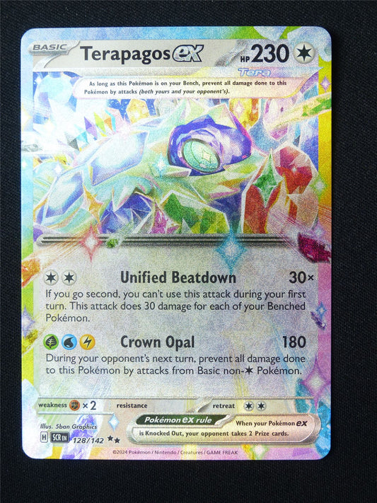 Terapagos EX 128/142 Textured Holo - Pokemon Card #5T2