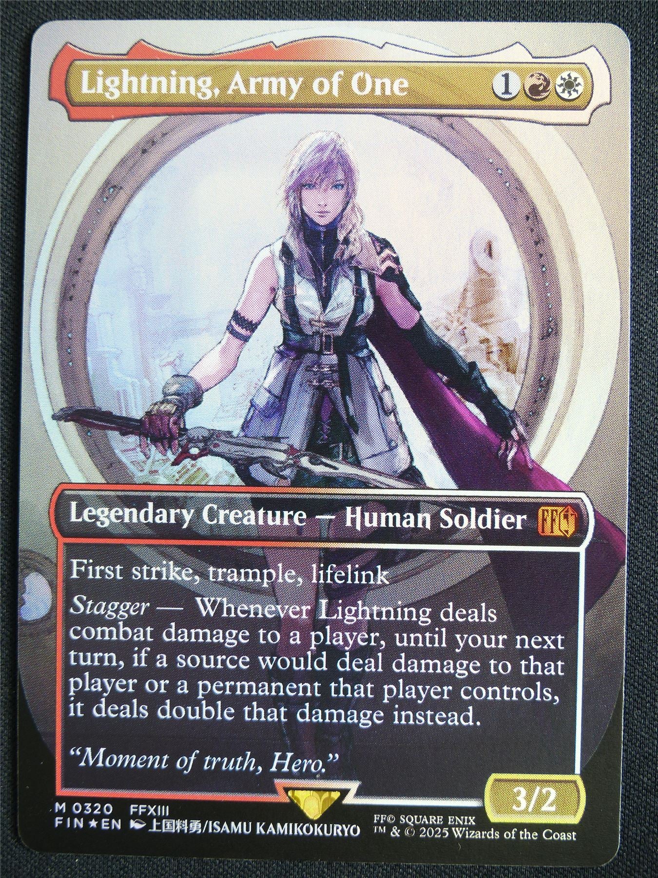 Lightning Army of One Borderless Foil - FIN - Mtg Card #3H8