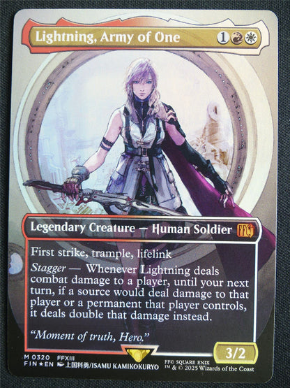 Lightning Army of One Borderless Foil - FIN - Mtg Card #3H8